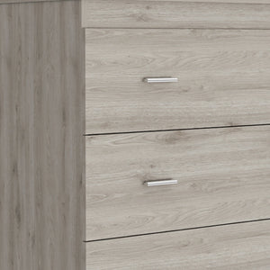 Homeroots 32" Light Gray Three Drawer Dresser  Manufactured Wood 544032