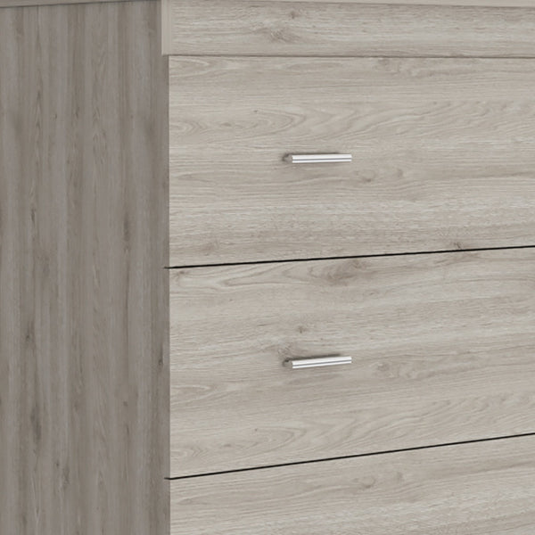 Homeroots 32" Light Gray Three Drawer Dresser  Manufactured Wood 544032