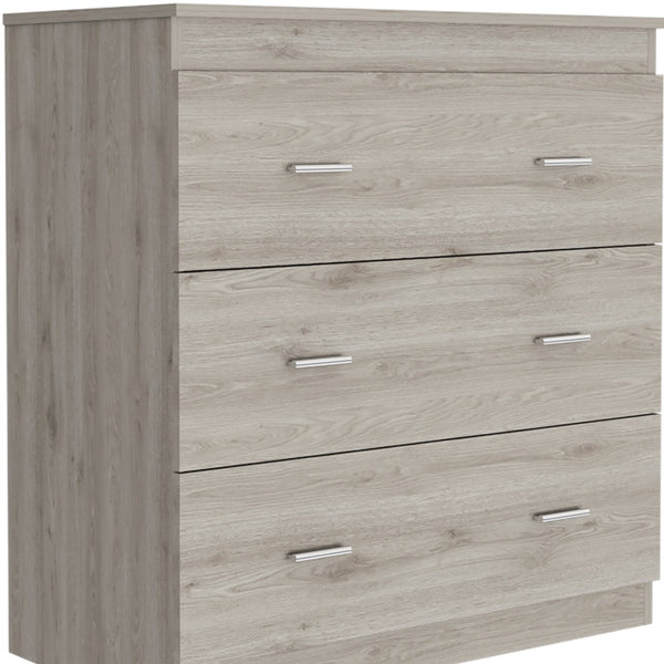 Homeroots 32" Light Gray Three Drawer Dresser  Manufactured Wood 544032