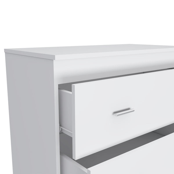 Homeroots 32" White Three Drawer Dresser  Manufactured Wood 544033