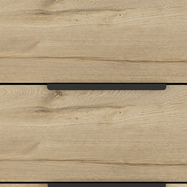 Homeroots 18" Natural Three Drawer Standard Chest  Manufactured Wood 544034