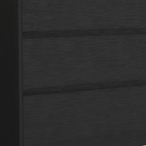 Homeroots 34" Black Three Drawer Dresser  Manufactured Wood 544038