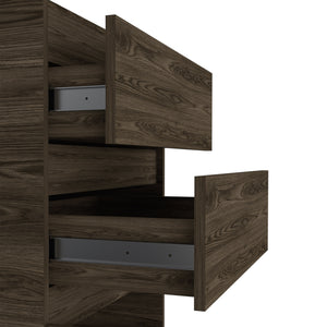 Homeroots 23" Brown Two Drawer Standard Chest  Manufactured Wood 544050