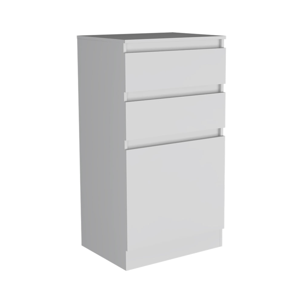 Homeroots 23" White Two Drawer Standard Chest  Manufactured Wood 544051
