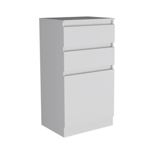 Homeroots 23" White Two Drawer Standard Chest  Manufactured Wood 544051