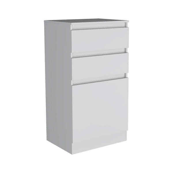 Homeroots 23" White Two Drawer Standard Chest  Manufactured Wood 544051