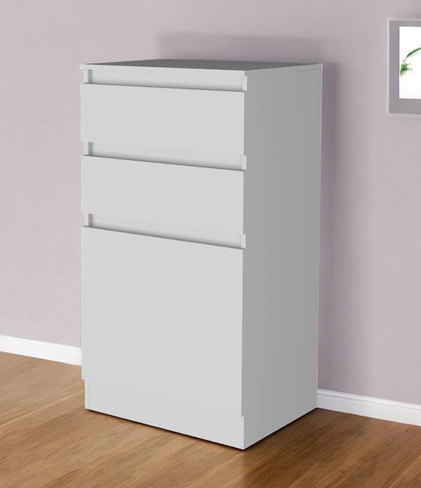 Homeroots 23" White Two Drawer Standard Chest  Manufactured Wood 544051