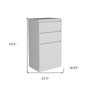 Homeroots 23" White Two Drawer Standard Chest  Manufactured Wood 544051