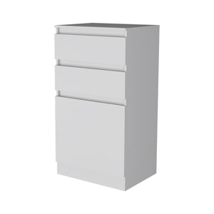 Homeroots 23" White Two Drawer Standard Chest  Manufactured Wood 544051