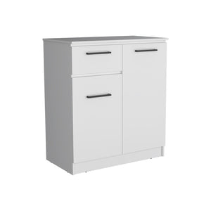 HomeRoots 36" Modern White Drawer Combo Dresser with Ample Storage for Efficient Bedroom Organization & Style 544056