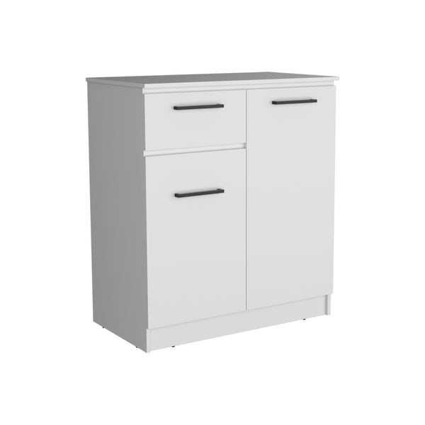 HomeRoots 36" Modern White Drawer Combo Dresser with Ample Storage for Efficient Bedroom Organization & Style 544056