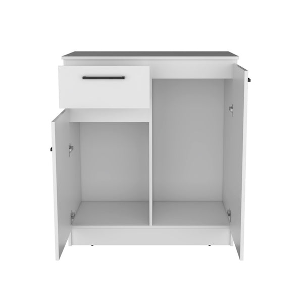 HomeRoots 36" Modern White Drawer Combo Dresser with Ample Storage for Efficient Bedroom Organization & Style 544056