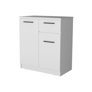 HomeRoots 36" Modern White Drawer Combo Dresser with Ample Storage for Efficient Bedroom Organization & Style 544056
