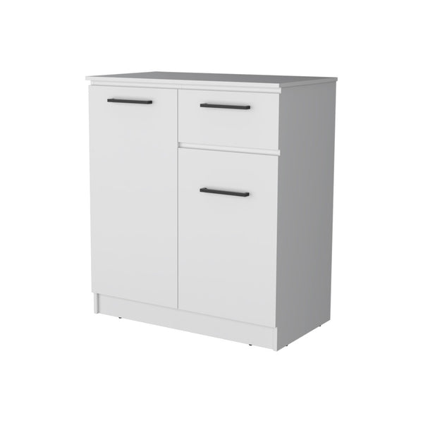 HomeRoots 36" Modern White Drawer Combo Dresser with Ample Storage for Efficient Bedroom Organization & Style 544056