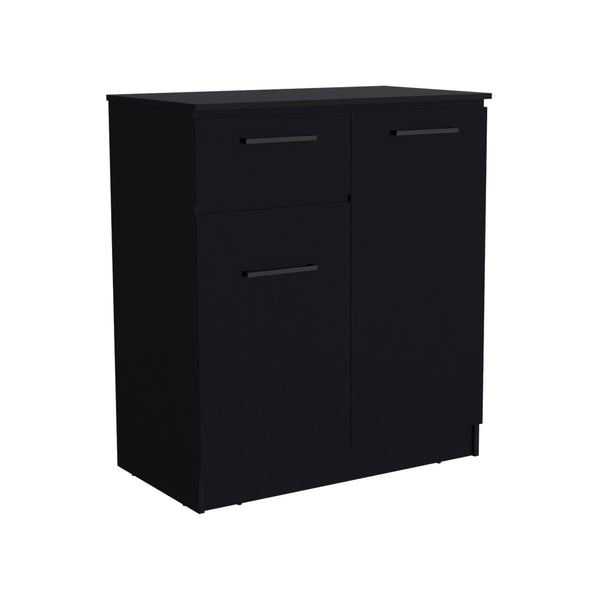 Homeroots 36" Black Drawer Combo Dresser  Manufactured Wood 544057