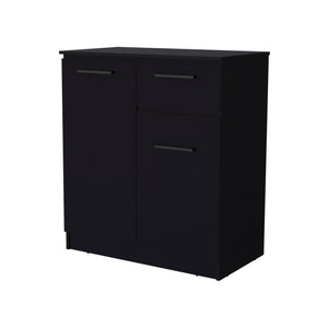 Homeroots 36" Black Drawer Combo Dresser  Manufactured Wood 544057