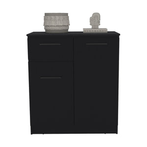 Homeroots 36" Black Drawer Combo Dresser  Manufactured Wood 544057