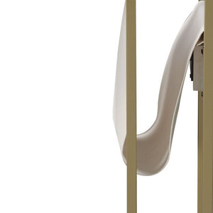 HomeRoots 26" Stylish White and Gold End Table with USB Port, Magazine Holder - Perfect for Modern Spaces! 544071