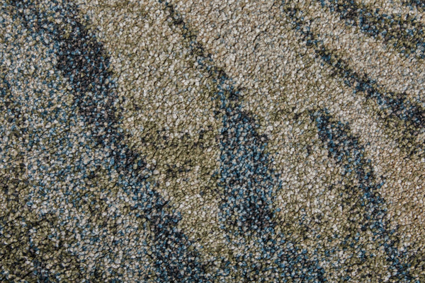 Feizy Rugs Skyview Abstract Textured Rug - Durable Polypropylene With Plush Pile, Perfect For Sophisticated Decor Gray,Green,Ivory Polypropylene Skv39q8fgrn000p18