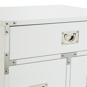 Homeroots 24" Stylish Gray Wood And Metal End Table With Drawer - Versatile Accent For Any Room Decor White  544107