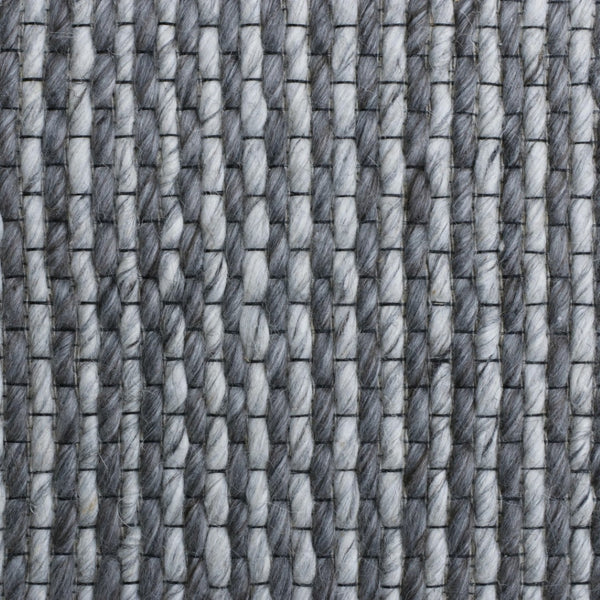 HomeRoots 5' Gray Wool Striped Hand-Woven Area Rug - Timeless Design for Living Spaces and Cozy Comfort 9' X 12' 544118