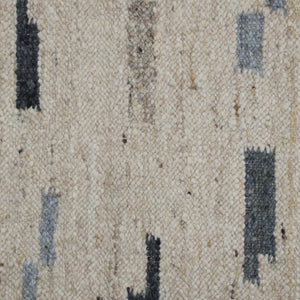 Homeroots 8' X 10' Blue And Gray Abstract Hand Woven Area Rug Blue Wool Blend 544138