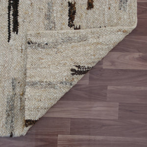 Homeroots 5' X 8' Brown Wool Abstract Hand Woven Area Rug Brown Wool 544146