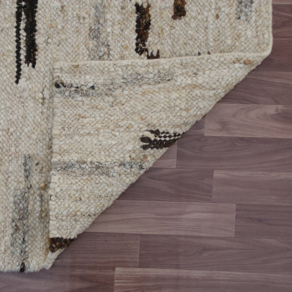 Homeroots 8' X 10' Brown Wool Abstract Hand Woven Area Rug Brown Wool 544147