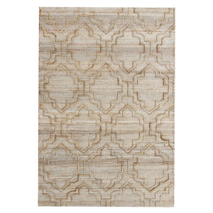 Homeroots 5' X 8' Brown Trellis Hand Woven Area Rug  Jute 544152