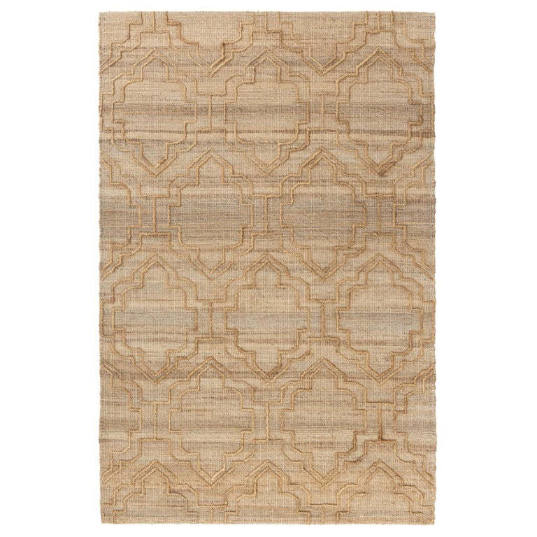 HomeRoots Artisan Hand Woven Brown Trellis Flatweave Area Rug for Living Room and Bedroom Decor 8' x 10' 544153
