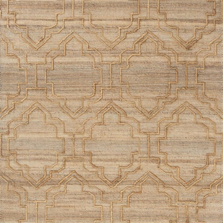 HomeRoots Artisan Hand Woven Brown Trellis Flatweave Area Rug for Living Room and Bedroom Decor 8' x 10' 544153