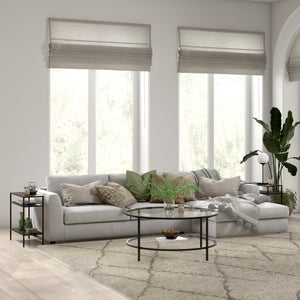 Homeroots 24" Black Steel End Table With Two Shelves   544203