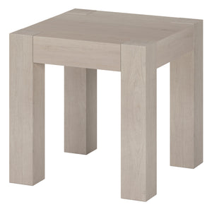 Homeroots 22" Alder White Wood Square End Table   544223