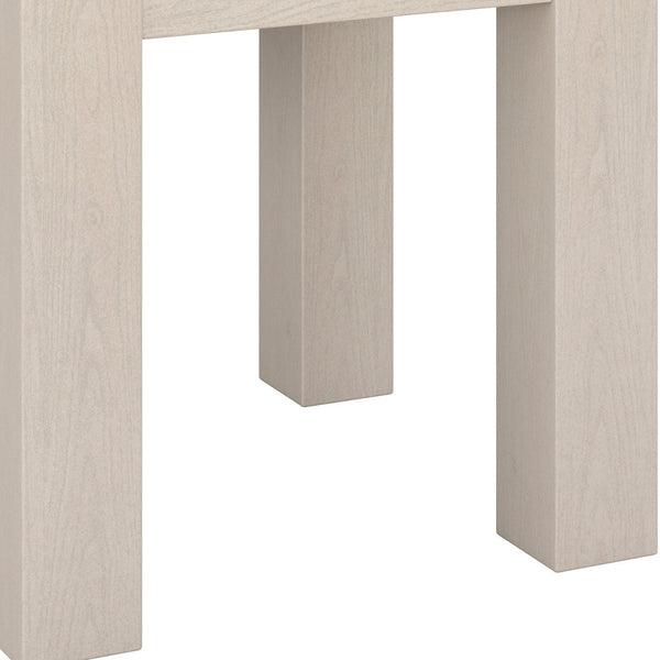 Homeroots 22" Alder White Wood Square End Table   544223