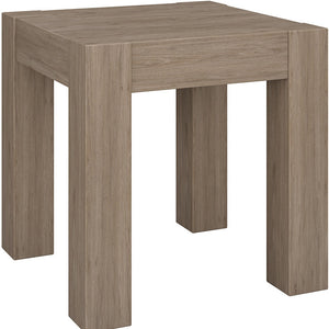Homeroots 22" Gray Wood Square End Table   544224