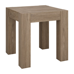 Homeroots 22" Gray Wood Square End Table   544224