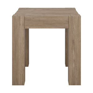 Homeroots 22" Gray Wood Square End Table   544224