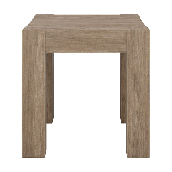 Homeroots 22" Gray Wood Square End Table   544224