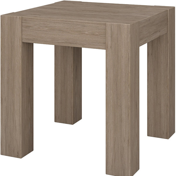 Homeroots 22" Gray Wood Square End Table   544224