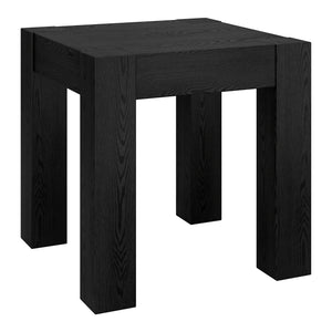 Homeroots 22" Black Wood Square End Table   544225