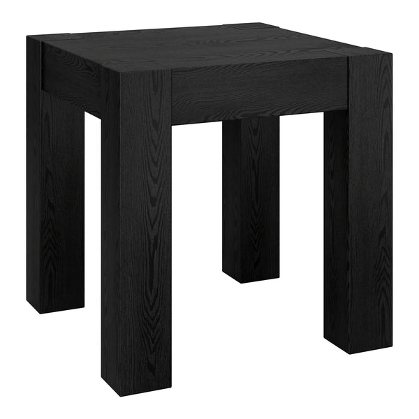 Homeroots 22" Black Wood Square End Table   544225