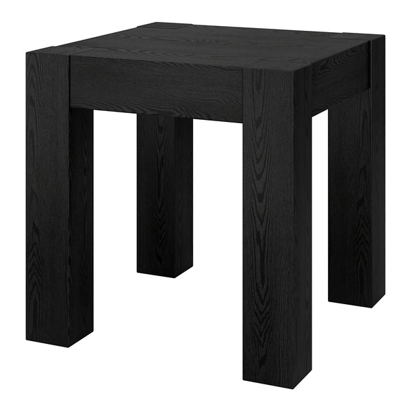 Homeroots 22" Black Wood Square End Table   544225