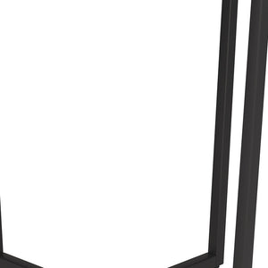 Homeroots 20" Black And Gray Wood And Steel Round End Table   544237