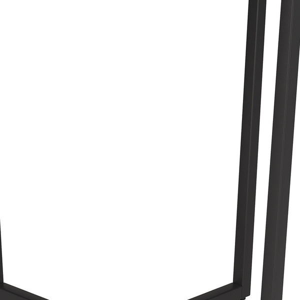 Homeroots 20" Black And Gray Wood And Steel Round End Table   544237