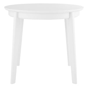 Homeroots 36" White Wood Round Top Dining Table - Stylish Centerpiece For Modern Homes, Seats 4 Comfortably!   544275