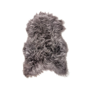 HomeRoots 2' X 3' Handmade Sheepskin Area Rug - Luxurious, Soft & Non-Skid for Cozy Living Spaces & Style Gray 544283