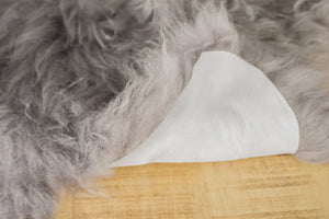HomeRoots 2' X 3' Handmade Sheepskin Area Rug - Luxurious, Soft & Non-Skid for Cozy Living Spaces & Style Gray 544283