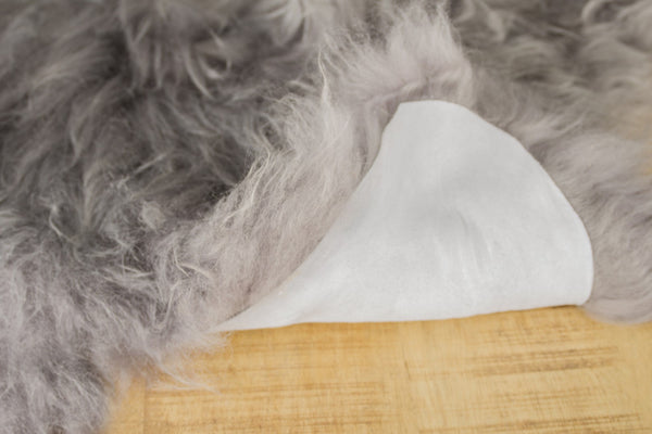 HomeRoots 2' X 3' Handmade Sheepskin Area Rug - Luxurious, Soft & Non-Skid for Cozy Living Spaces & Style Gray 544283
