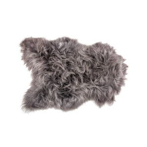 HomeRoots 2' X 3' Handmade Sheepskin Area Rug - Luxurious, Soft & Non-Skid for Cozy Living Spaces & Style Gray 544283