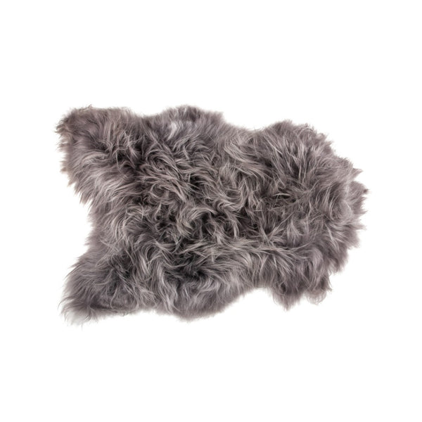 HomeRoots 2' X 3' Handmade Sheepskin Area Rug - Luxurious, Soft & Non-Skid for Cozy Living Spaces & Style Gray 544283